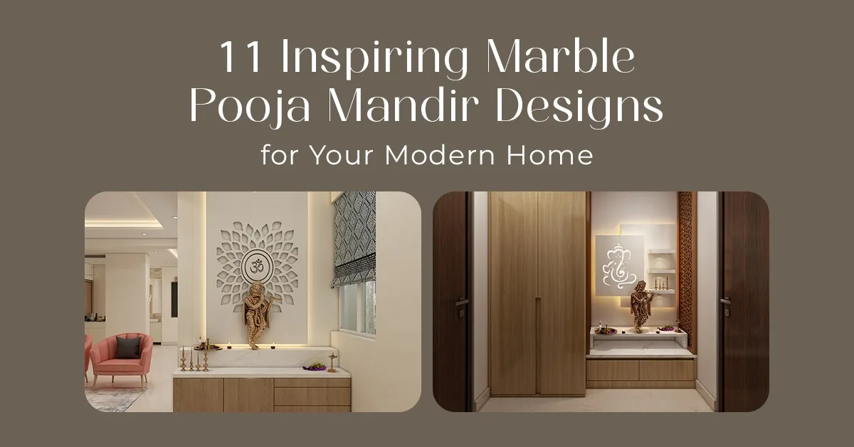 11 Inspiring Marble Pooja Mandir Designs for Your Modern Home