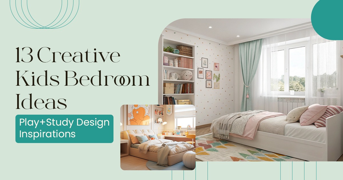 13 Creative Kids Bedroom Ideas | Play+Study Design Inspirations
